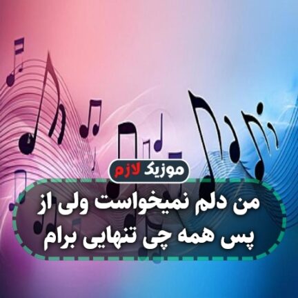 من دلم نمیخواست ولی از پس همه چی تنهایی برام